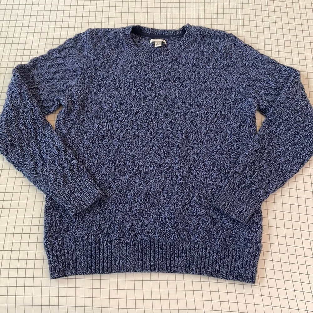Croft & Barrow women’s blue sweater Large 100% cotton in great condition